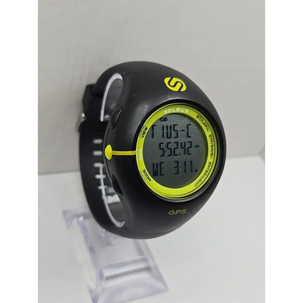Soleus SG100 J13 GPS Running Watch Digital Fitness Stopwatch Backlight Black